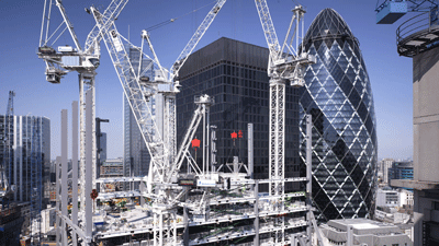 Leadenhall buidling in construction, London